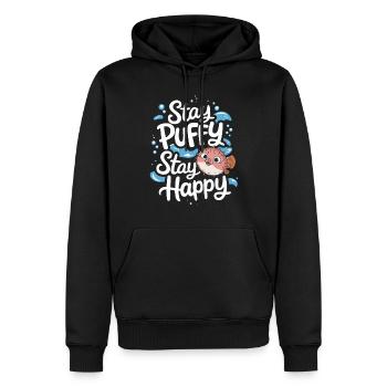 Kugelfisch-meereslebewesen-enthusiasten Quirky - Männer Premium Bio Hoodie - Schwarz - Vorne - Nico (187cm)