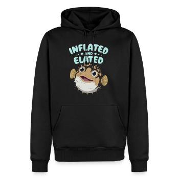Kugelfisch-meereslebewesen-enthusiasten Quirky - Männer Premium Bio Hoodie - Schwarz - Vorne - Nico (187cm)