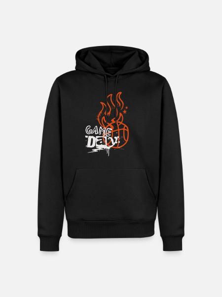 Basket-ball Joueurs de basket-ball - Sweat à capuche Premium bio Homme - noir