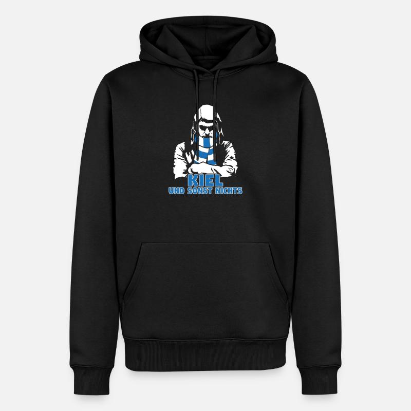 Kiel und sonst nichts - Männer Premium Bio Hoodie - Schwarz