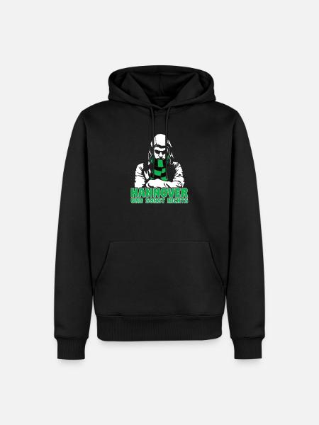 Hannover und sonst nichts - Männer Premium Bio Hoodie - Schwarz