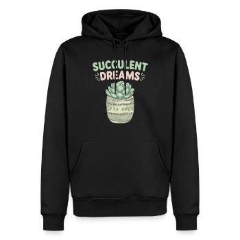 Collecteur de plantes pour les collectionneurs de plantes d’intérieur dans le - Sweat à capuche Premium bio Homme - noir - Devant - Nico (187cm)