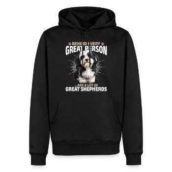 Mignon propriétaire de chien havanais - Sweat à capuche Premium bio Homme - noir - Devant - Nico (187cm)