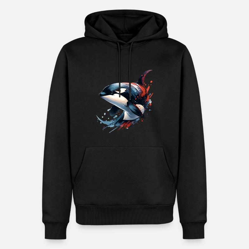 Orca Schwertwal - Männer Premium Bio Hoodie - Schwarz