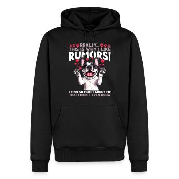 Bouledogue français Frenchie Propriétaire de chien - Sweat à capuche Premium bio Homme - noir - Devant - Nico (187cm)