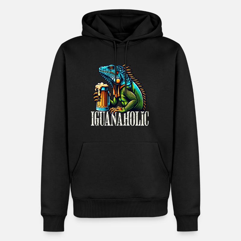 Bière Iguana - Sweat à capuche Premium bio Homme - noir