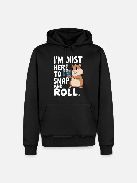Funny Hamster Photography Saying - Men’s Premium Organic Hoodie - black