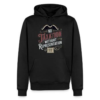 Boston Tea 1773 Révolution américaine Historique - Sweat à capuche Premium bio Homme - noir - Devant - Nico (187cm)