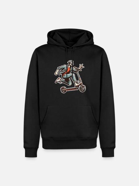 Kick Scooters E-Scooters E-Scooters - Men’s Premium Organic Hoodie - black