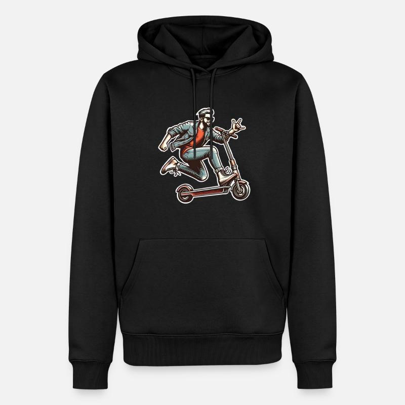 Kick Scooters E-Scooters E-Scooters - Men’s Premium Organic Hoodie - black