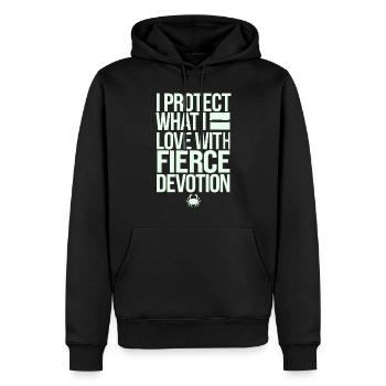 Krebs Charakter Sternzeichen: Beschütze Was Du - Männer Premium Bio Hoodie - Schwarz - Vorne - Nico (187cm)
