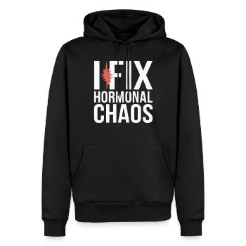 Medical Science Für Endokrinologie - Männer Premium Bio Hoodie - Schwarz - Vorne - Nico (187cm)