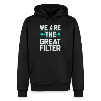 Astrobiology Space Exploration Extraterrestrial - Männer Premium Bio Hoodie - Schwarz - Vorne - Nico (187cm)