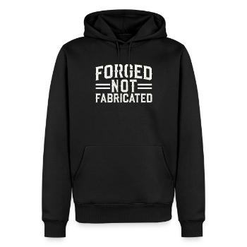 Blacksmithing Viking Warrior Norse Forge Metalwork - Männer Premium Bio Hoodie - Schwarz - Vorne - Nico (187cm)