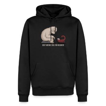 Skorpion Sternzeichen Faultier: Verwechsle - Männer Premium Bio Hoodie - Schwarz - Vorne - Nico (187cm)