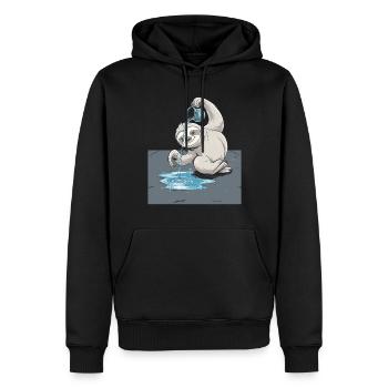 Wassermann Faultier Sternzeichen Illustration - Männer Premium Bio Hoodie - Schwarz - Vorne - Nico (187cm)