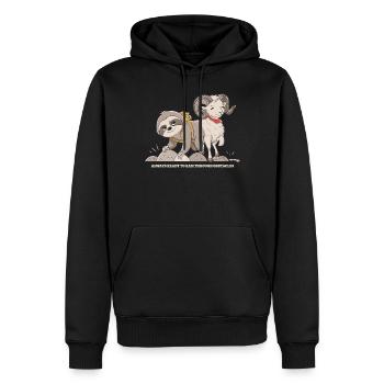 Widder Sternzeichen Soth Immer Bereit Hindernisse - Männer Premium Bio Hoodie - Schwarz - Vorne - Nico (187cm)