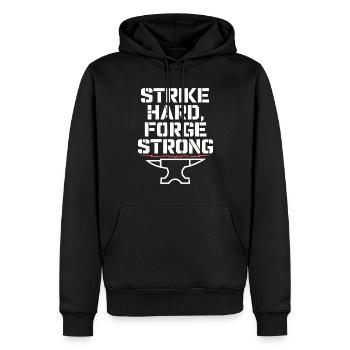 Blacksmithing Viking Warrior Norse Forge Metalwork - Männer Premium Bio Hoodie - Schwarz - Vorne - Nico (187cm)