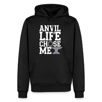 Blacksmithing Viking Warrior Norse Forge Metalwork - Männer Premium Bio Hoodie - Schwarz - Vorne - Nico (187cm)