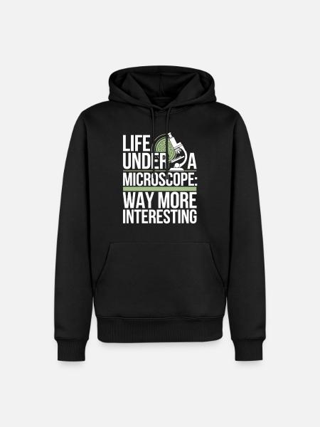 Microscope Enthusiast Lab Technician Science - Men’s Premium Organic Hoodie - black