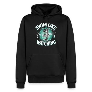 Mermaid Underwater Performer Mermaid - Men’s Premium Organic Hoodie - black - Front - Nico (187cm)