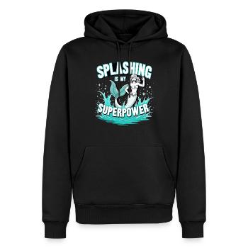 Mermaid Underwater Performer Mermaid - Men’s Premium Organic Hoodie - black - Front - Nico (187cm)