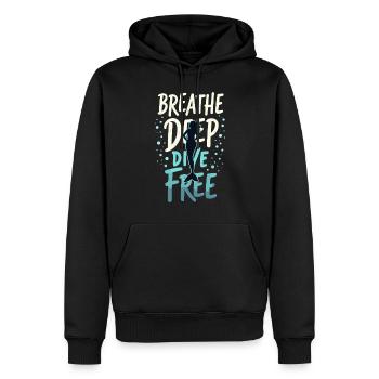 Mermaid Underwater Performer Mermaid - Men’s Premium Organic Hoodie - black - Front - Nico (187cm)