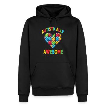 Autismus Autism Awareness Day Autistically Awesome - Männer Premium Bio Hoodie - Schwarz - Vorne - Nico (187cm)