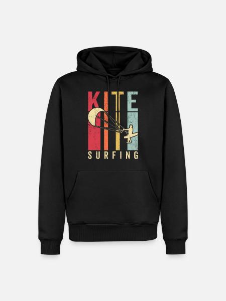 Kitesurfer Kiteboard Kitesurfing Kitesurf - Men’s Premium Organic Hoodie - black