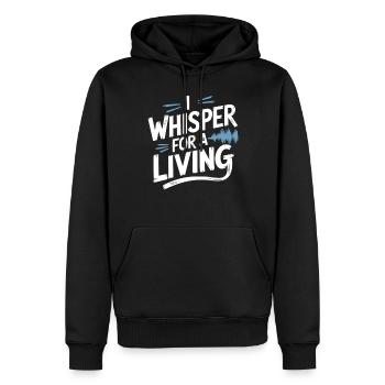 Asmr Creator Sensorische Entspannung Beruhigender - Männer Premium Bio Hoodie - Schwarz - Vorne - Nico (187cm)