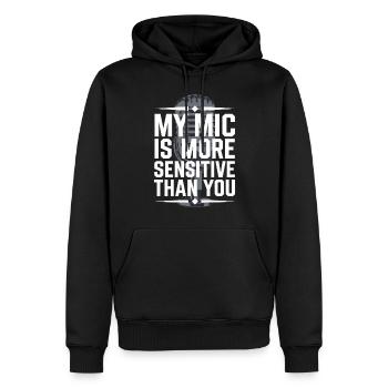 Asmr Creator Sensorische Entspannung Beruhigender - Männer Premium Bio Hoodie - Schwarz - Vorne - Nico (187cm)
