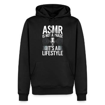 Asmr Creator Sensorische Entspannung Beruhigender - Männer Premium Bio Hoodie - Schwarz - Vorne - Nico (187cm)