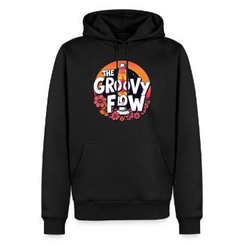 Lava -lampe Retro Ästhetische Psychedelische - Männer Premium Bio Hoodie - Schwarz - Vorne - Nico (187cm)