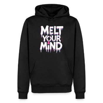 Lava -lampe Retro Ästhetische Psychedelische - Männer Premium Bio Hoodie - Schwarz - Vorne - Nico (187cm)