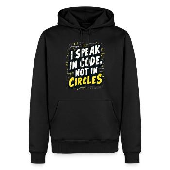 Data Analyst Big Data Specialist Business - Men’s Premium Organic Hoodie - black - Front - Nico (187cm)
