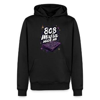 Music Produzent 808 Bass Hip-hop Beatmaker - Männer Premium Bio Hoodie - Schwarz - Vorne - Nico (187cm)