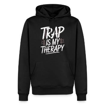 Music Produzent 808 Bass Hip-hop Beatmaker - Männer Premium Bio Hoodie - Schwarz - Vorne - Nico (187cm)