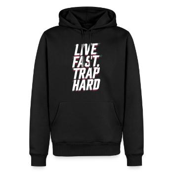 Music Produzent 808 Bass Hip-hop Beatmaker - Männer Premium Bio Hoodie - Schwarz - Vorne - Nico (187cm)