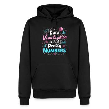 Data Analyst Big Data Specialist Business - Men’s Premium Organic Hoodie - black - Front - Nico (187cm)