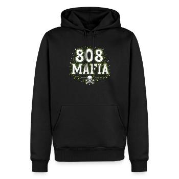 Music Produzent 808 Bass Hip-hop Beatmaker - Männer Premium Bio Hoodie - Schwarz - Vorne - Nico (187cm)