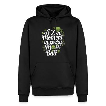 Kokedama Moss Ball Pflanzt Japanische Gartenarbeit - Männer Premium Bio Hoodie - Schwarz - Vorne - Nico (187cm)