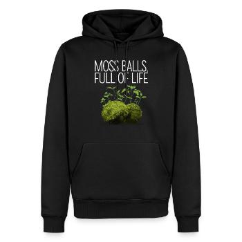 Kokedama Moss Ball Pflanzt Japanische Gartenarbeit - Männer Premium Bio Hoodie - Schwarz - Vorne - Nico (187cm)