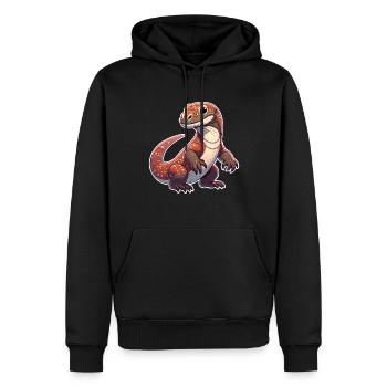 Komodo Dragon - Männer Premium Bio Hoodie - Schwarz - Vorne - Nico (187cm)
