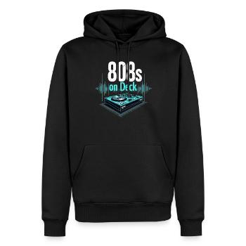 Music Produzent 808 Bass Hip-hop Beatmaker - Männer Premium Bio Hoodie - Schwarz - Vorne - Nico (187cm)