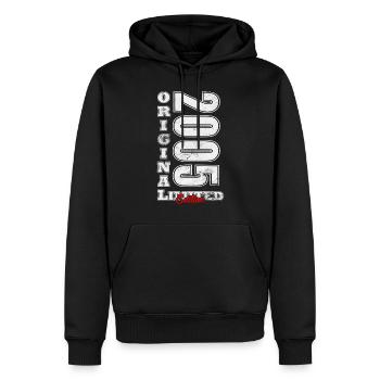 20ème Anniversaire Millésime 2005 Edition Limitée 2005 - Sweat à capuche Premium bio Homme - noir - Devant - Nico (187cm)