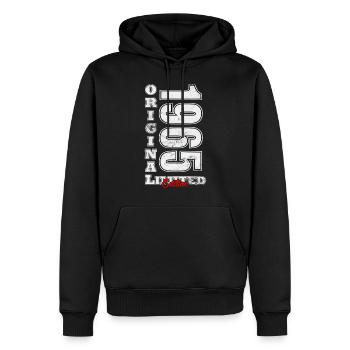 1965 limited edition - Männer Premium Bio Hoodie - Schwarz - Vorne - Nico (187cm)