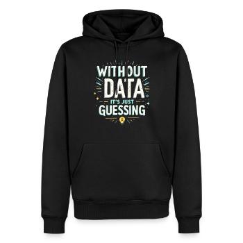 Data Analyst Big Data Specialist Business - Men’s Premium Organic Hoodie - black - Front - Nico (187cm)