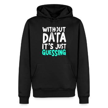 Data Analyst Big Data Specialist Business - Men’s Premium Organic Hoodie - black - Front - Nico (187cm)