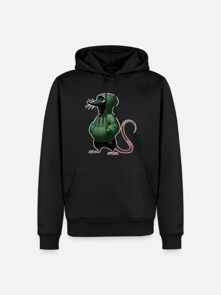 Mouse - Men’s Premium Organic Hoodie - black