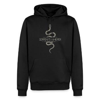 Murmure du serpent Motif serpent mystique - Sweat à capuche Premium bio Homme - noir - Devant - Nico (187cm)